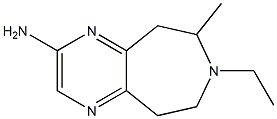 5H-Pyrazino[2,3-d]azepin-2-amine,7-ethyl-6,7,8,9-tetrahydro-8-methyl-(9CI) 结构式