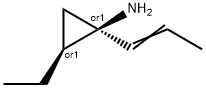 Cyclopropanamine, 2-ethyl-1-(1-propenyl)-, (1R,2S)-rel- (9CI) 结构式