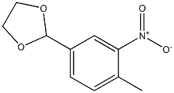 1,3-Dioxolane,2-(4-methyl-3-nitrophenyl)-(9CI) 结构式