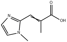 2-Propenoicacid,2-methyl-3-(1-methyl-1H-imidazol-2-yl)-(9CI) 结构式