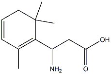 1,3-Cyclohexadiene-1-propanoicacid,bta-amino-2,6,6-trimethyl-(9CI) 结构式