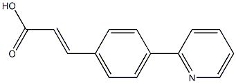 (E)-3-(4-(pyridin-2-yl)phenyl)acrylic acid 结构式