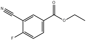 3-氰基-4-氟苯甲酸乙酯 结构式