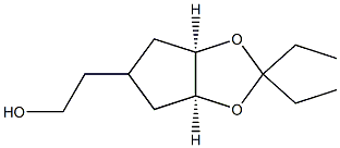 4H-Cyclopenta-1,3-dioxole-5-ethanol,2,2-diethyltetrahydro-,(3aR,6aS)-rel-(9CI) 结构式