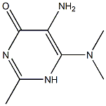 4(1H)-Pyrimidinone,5-amino-6-(dimethylamino)-2-methyl-(9CI) 结构式