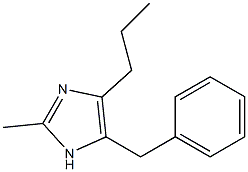 1H-Imidazole,2-methyl-4-(phenylmethyl)-5-propyl-(9CI) 结构式