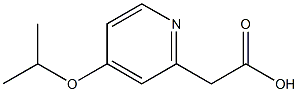 2-Pyridineaceticacid,4-(1-methylethoxy)-(9CI) 结构式