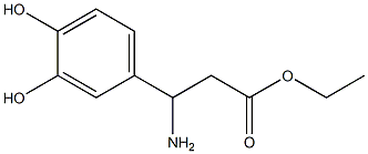 Benzenepropanoic acid, ba-amino-3,4-dihydroxy-, ethyl ester (9CI) 结构式