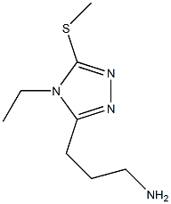 4H-1,2,4-Triazole-3-propanamine,4-ethyl-5-(methylthio)-(9CI) 结构式