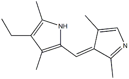 1H-Pyrrole,2-[(2,4-dimethyl-3H-pyrrol-3-ylidene)methyl]-4-ethyl-3,5-dimethyl-(9CI) 结构式