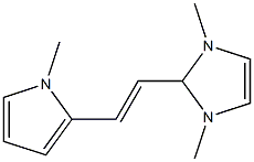 1H-Imidazole,2,3-dihydro-1,3-dimethyl-2-[(1E)-2-(1-methyl-1H-pyrrol-2-yl)ethenyl]-(9CI) 结构式