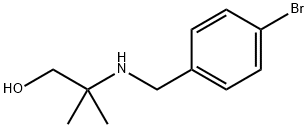 2-{[(4-bromophenyl)methyl]amino}-2-methylpropan-1-ol 结构式