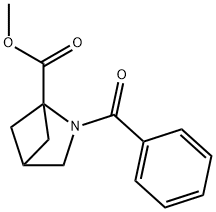 Methyl N-benzoyl-1-azabictclo<2.3.1>hexane-5-carboxylate 结构式