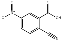 2-氰基-5-硝基苯甲酸 结构式