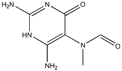 N(5)-methyl-N(5)-formyl-2,5,6-triamino-4-hydroxypyrimidine 结构式