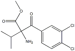 Phenylalanine,  3,4-dichloro--alpha--(1-methylethyl)--bta--oxo-,  methyl  ester 结构式