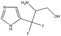 1H-Imidazole-4-propanol,  -bta--amino--gamma-,-gamma--difluoro-  (9CI) 结构式