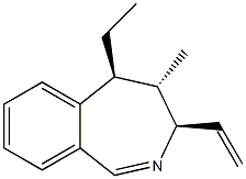 3H-2-Benzazepine,3-ethenyl-5-ethyl-4,5-dihydro-4-methyl-,(3R,4S,5S)-rel-(9CI) 结构式