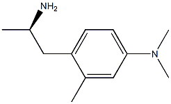 [R,(-)]-4-Dimethylamino-α,2-dimethylphenethylamine 结构式