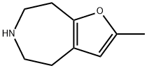 4H-Furo[2,3-d]azepine,5,6,7,8-tetrahydro-2-methyl-(9CI) 结构式