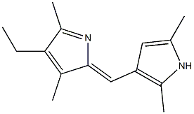 1H-Pyrrole,2-[(Z)-(2,5-dimethyl-3H-pyrrol-3-ylidene)methyl]-4-ethyl-3,5-dimethyl-(9CI) 结构式