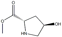 D-Proline, 4-hydroxy-, methyl ester, (4S)-rel- (9CI) 结构式