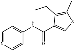 3-Thiophenecarboxamide,4-ethyl-5-methyl-N-4-pyridinyl-(9CI) 结构式