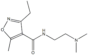 4-Isoxazolecarboxamide,N-[2-(dimethylamino)ethyl]-3-ethyl-5-methyl-(9CI) 结构式