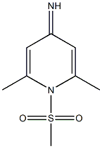 4(1H)-Pyridinimine,2,6-dimethyl-1-(methylsulfonyl)-(9CI) 结构式