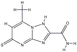 [1,2,4]Triazolo[1,5-a]pyrimidine-2-carboxamide,1,5-dihydro-7-methyl-5-thioxo-(9CI) 结构式