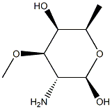 beta-D-Galactopyranose, 2-amino-2,6-dideoxy-3-O-methyl- (9CI) 结构式