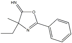 5(4H)-Oxazolimine,4-ethyl-4-methyl-2-phenyl-(9CI) 结构式