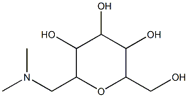 L-glycero-L-galacto-Heptitol, 2,6-anhydro-7-deoxy-7-(dimethylamino)- (9CI) 结构式