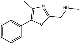 2-Oxazolemethanamine,N,4-dimethyl-5-phenyl-(9CI) 结构式