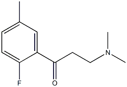 1-Propanone,3-(dimethylamino)-1-(2-fluoro-5-methylphenyl)-(9CI) 结构式