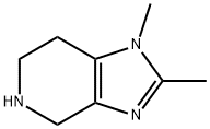 1,2-二甲基-4,5,6,7-四氢-1H-咪唑并[4,5-C]吡啶 结构式