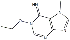 6H-Purin-6-imine,1-ethoxy-1,7-dihydro-7-methyl-(9CI) 结构式