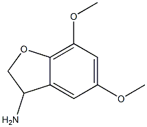 3-Benzofuranamine,2,3-dihydro-5,7-dimethoxy-(9CI) 结构式