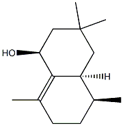 1-Naphthalenol,1,2,3,4,4a,5,6,7-octahydro-3,3,5,8-tetramethyl-,(1R,4aR,5R)-rel-(9CI) 结构式