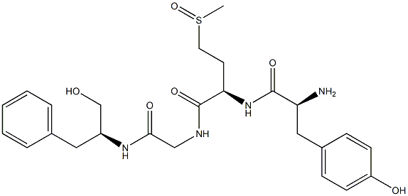 L-Tyr-4-Methylsulfinyl-D-Abu-Gly-N-[(S)-1-hydroxymethyl-2-phenylethyl]-NH2 结构式