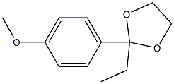 1,3-Dioxolane,2-ethyl-2-(4-methoxyphenyl)-(9CI) 结构式