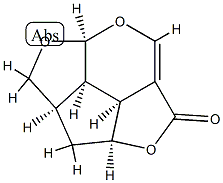 2H,5H-1,4,7-Trioxacyclopent[jkl]-as-indacen-5-one,2a,3,3a,7a,7b,7c-hexahydro-,(2aR,3aS,7aS,7bR,7cS)-(9CI) 结构式