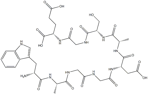 delta sleep-inducing peptide, Trp(1)- 结构式