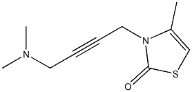 2(3H)-Thiazolone,3-[4-(dimethylamino)-2-butynyl]-4-methyl-(9CI) 结构式