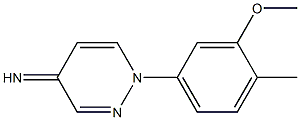 4(1H)-Pyridazinimine,1-(3-methoxy-4-methylphenyl)-(9CI) 结构式