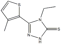 3H-1,2,4-Triazole-3-thione,4-ethyl-2,4-dihydro-5-(3-methyl-2-thienyl)-(9CI) 结构式