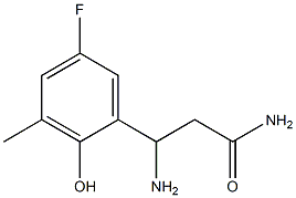 Benzenepropanamide, ba-amino-5-fluoro-2-hydroxy-3-methyl- (9CI) 结构式