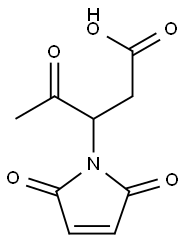 1H-Pyrrole-1-propanoic acid, ba-acetyl-2,5-dihydro-2,5-dioxo- (9CI) 结构式