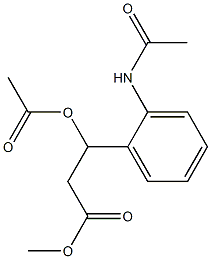 2-(Acetylamino)-β-(acetyloxy)benzenepropionic acid methyl ester 结构式