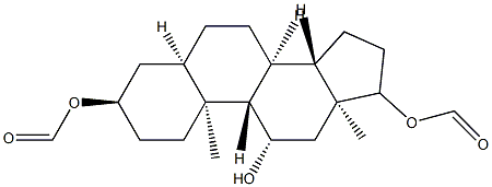 5β-Androstane-3α,11β,17β-triol 3,17-diformate 结构式